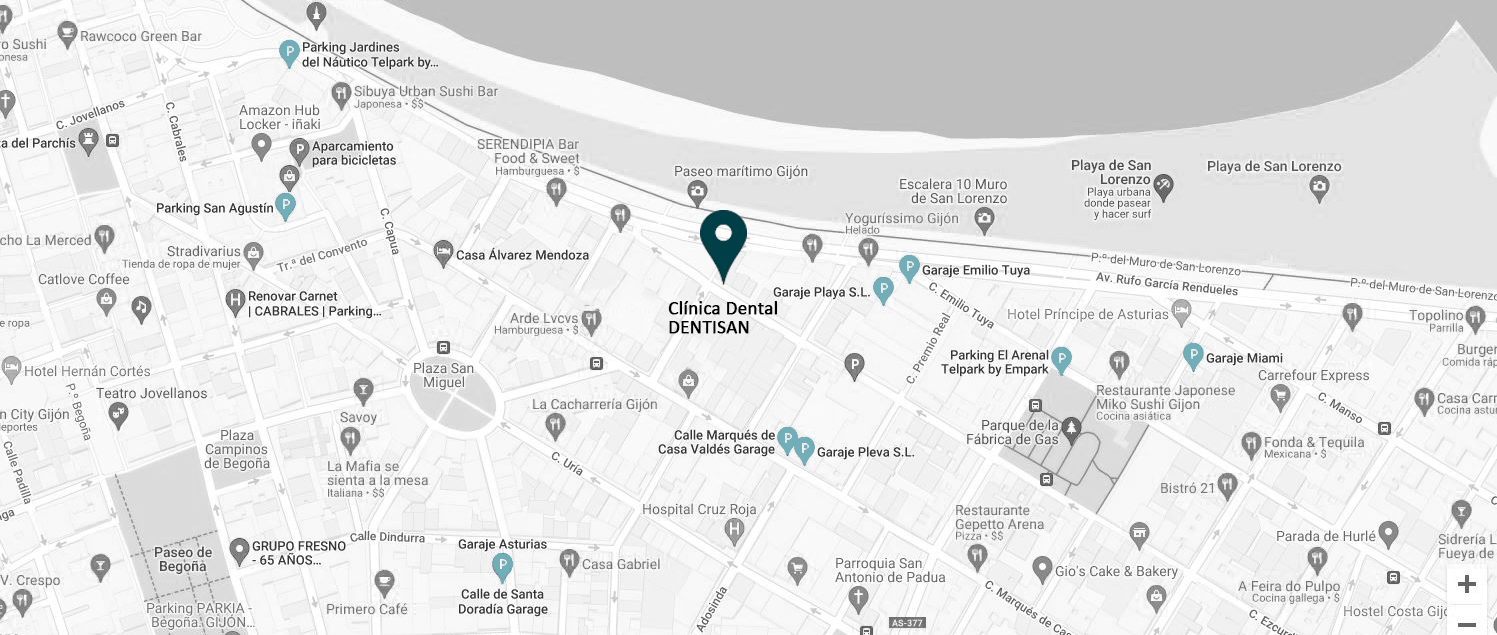 mapa-parking mapa con parking clinica dental